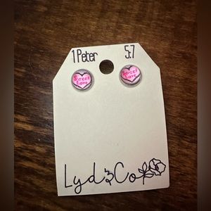 Heart Stud Earrings